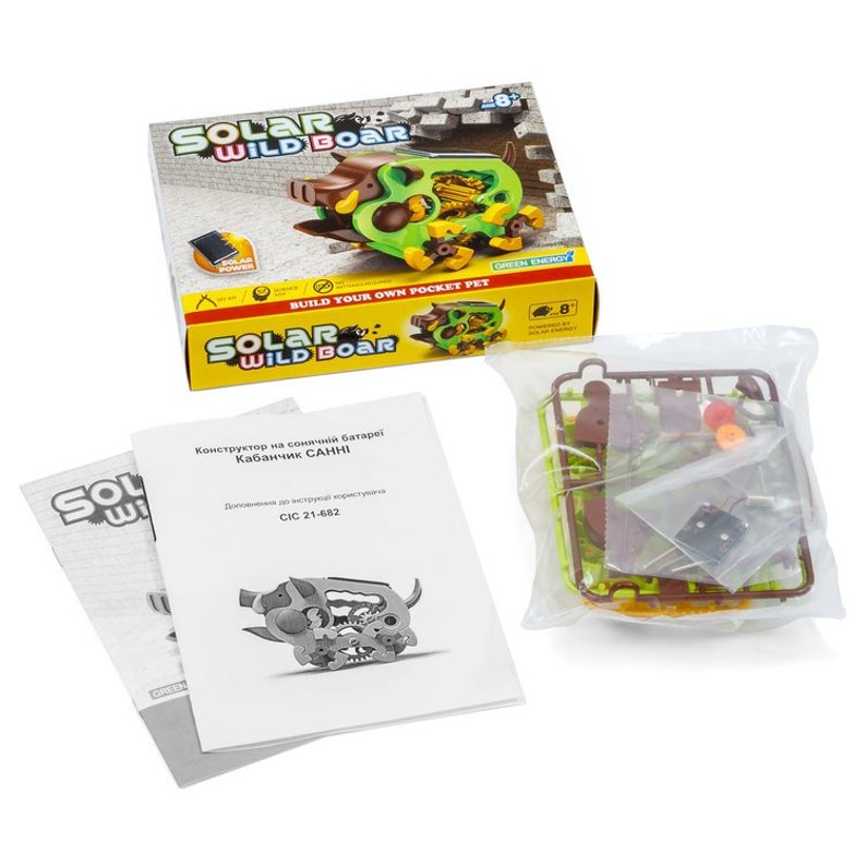 Solar Wild Boar Building Model Kit Ideal For a Do it yourself Science Fair Spring Workshop Project