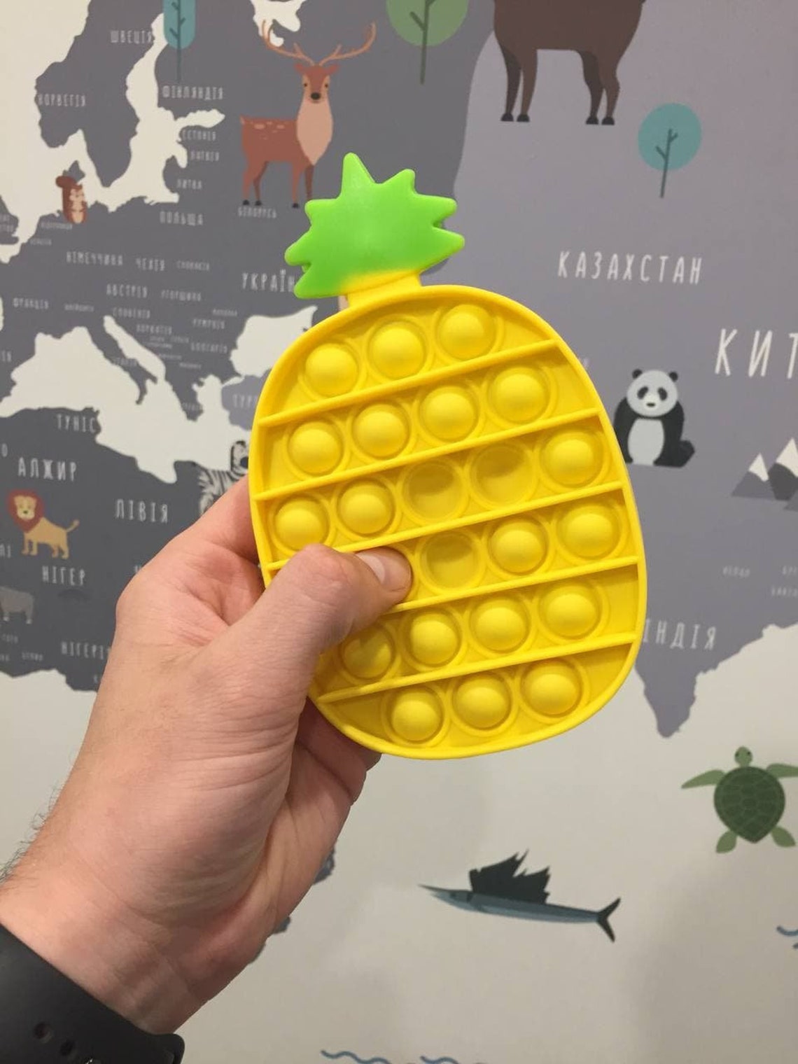 Pop It Tasty Pineapple Fidget toys push pop bubble wrap Etsy