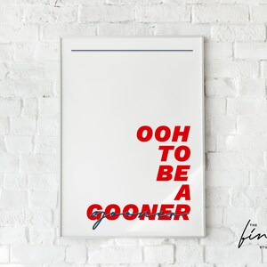 ooh to be a gooner t shirts