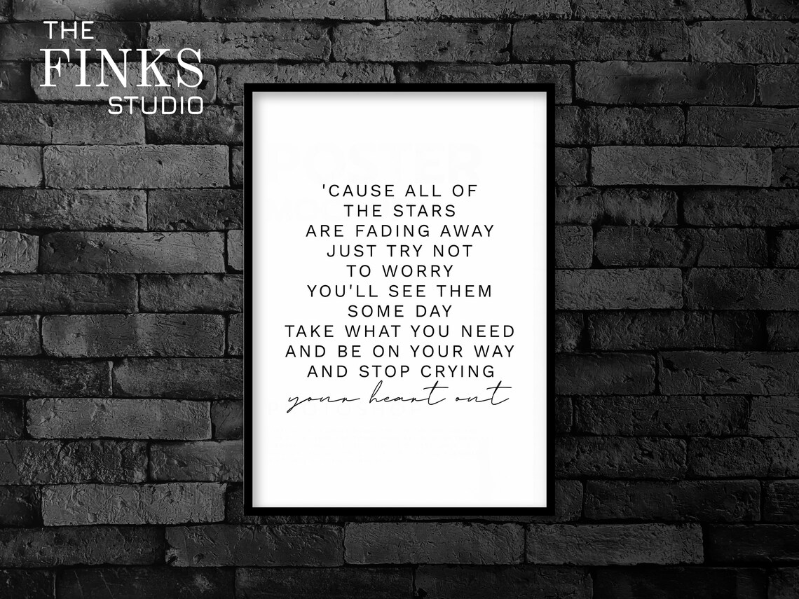 Stop Crying Your Heart Out Lyrics Deutsch