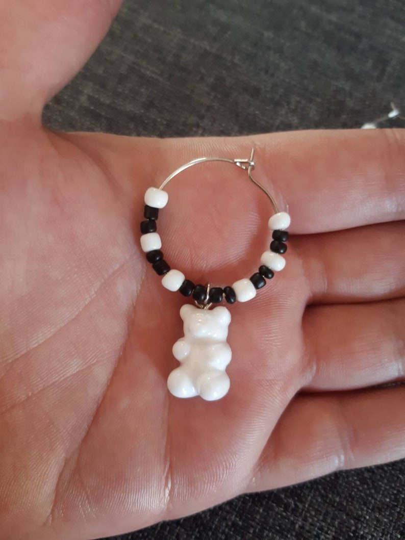 Gummy bear hoop earrings