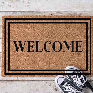 Welcome, Door Mat, Housewarming Gift, Front Doormat, Funny Doormat, Welcome Mat, Closing Gift, Wedding Gift