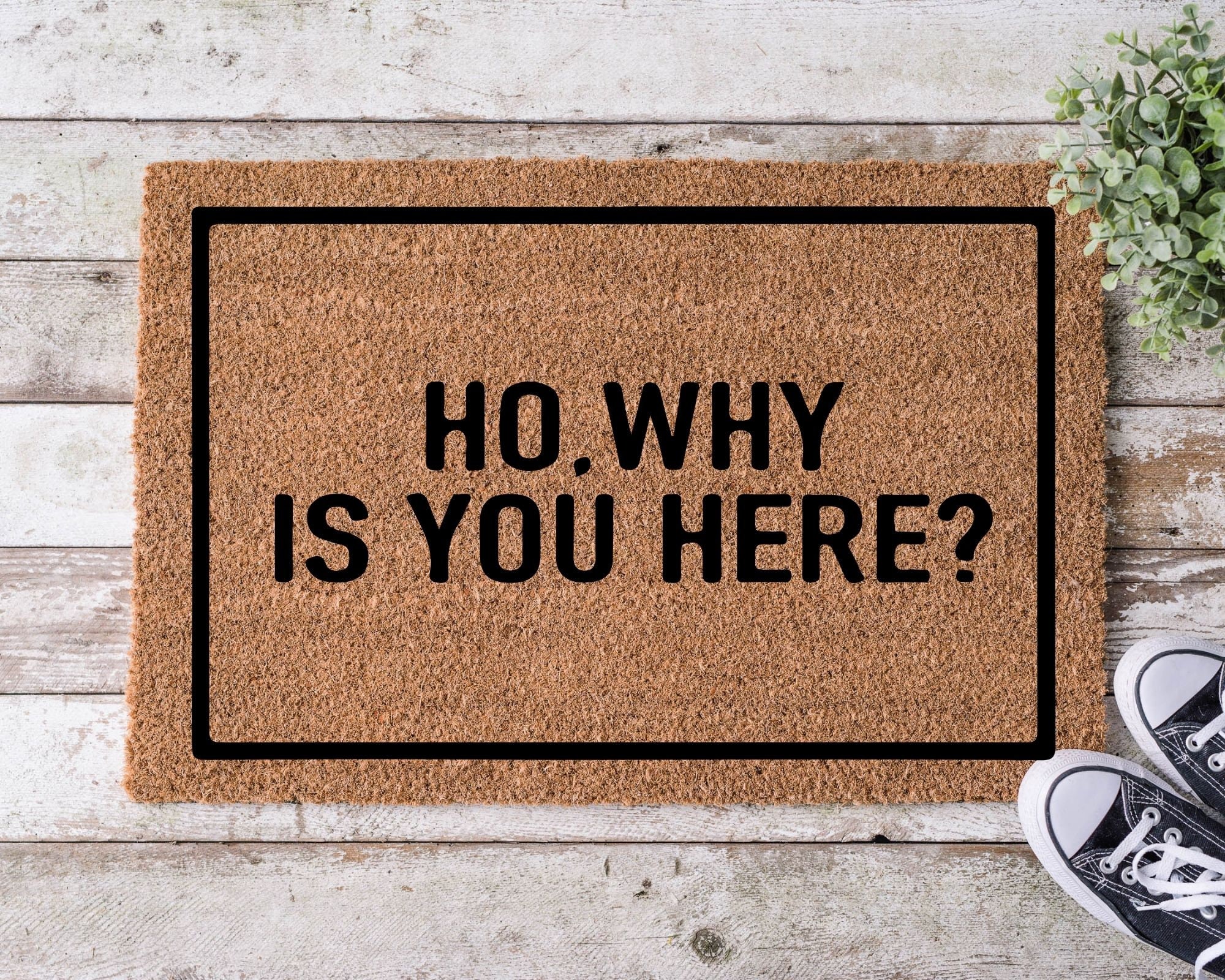 Zerbino 'You Are Here' Resistente Con Retro Gommato - Tappetino Antifango Durevole Per Ingresso Casa