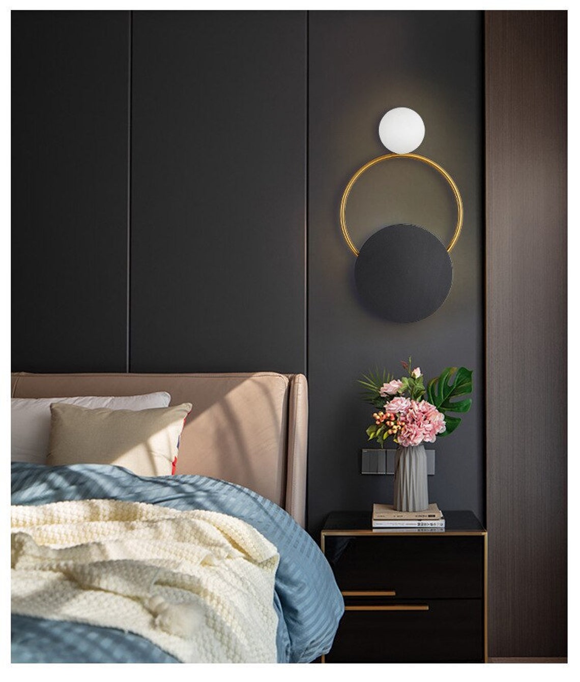 Led wall lamp bedroom light fixture indoor decorative wall Etsy