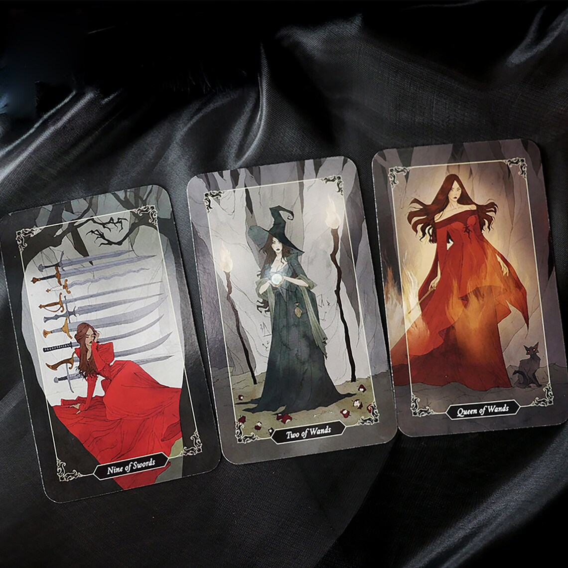 Dark Wood TarotDark Forest Tarot CardsAnime CardsPredicting Etsy