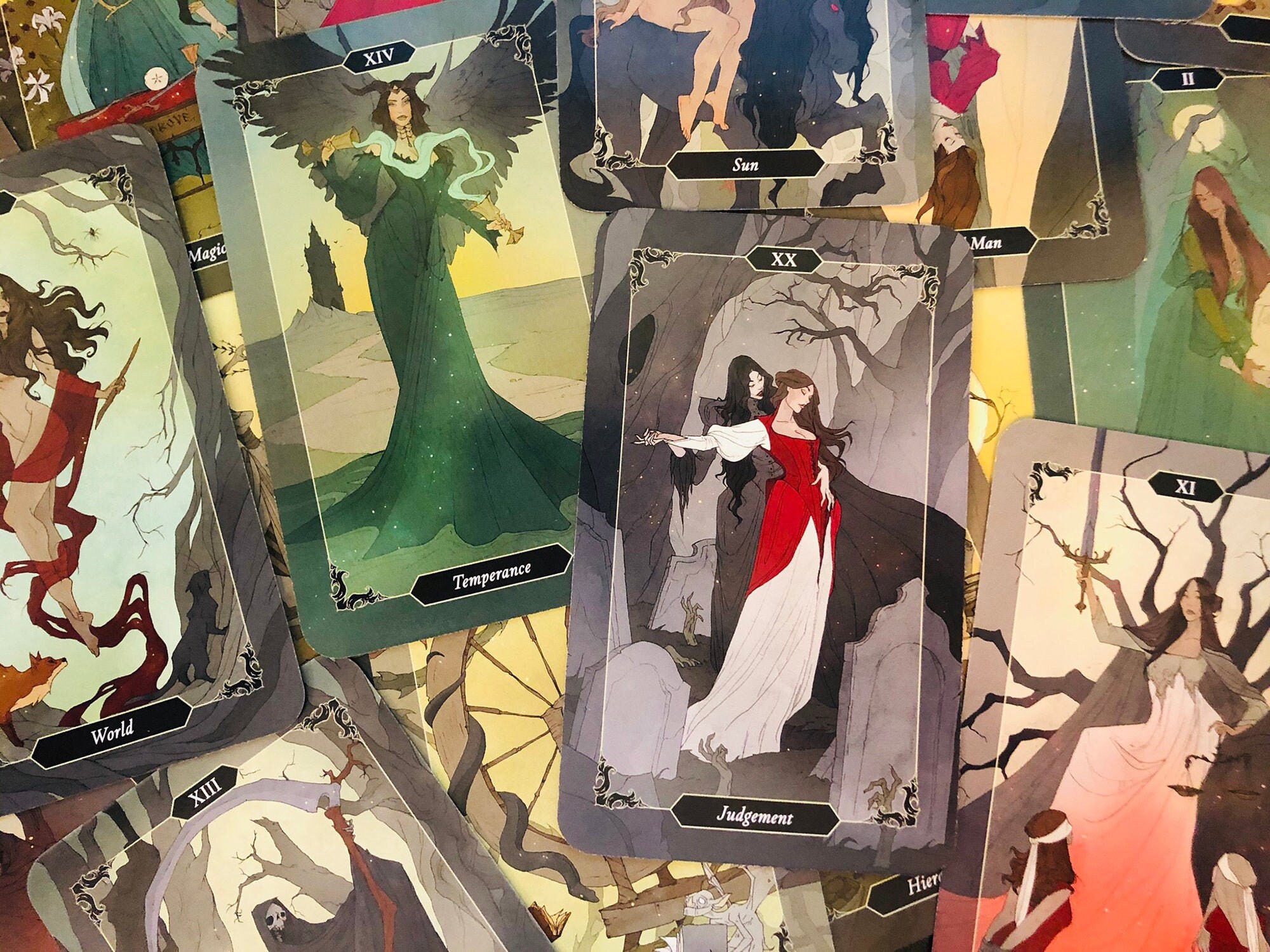 Dark Wood TarotDark Forest Tarot CardsAnime CardsPredicting Etsy