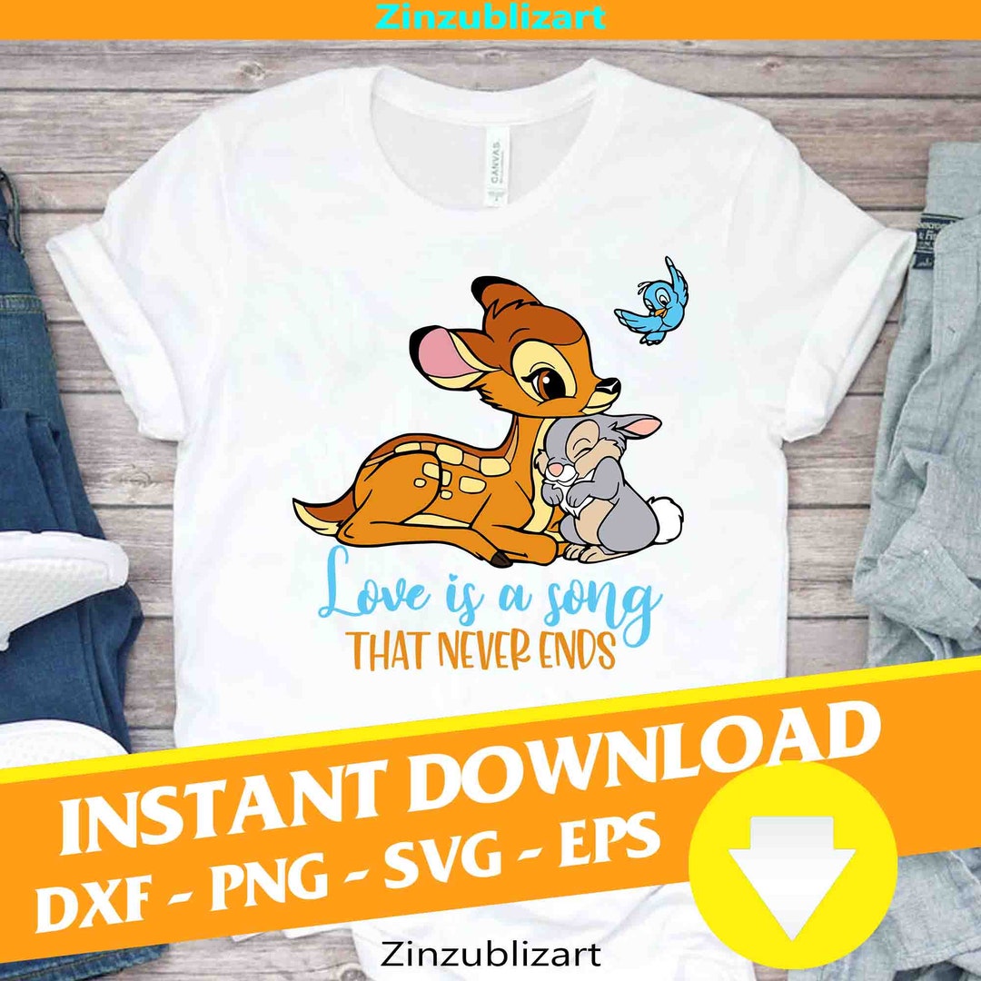 Love is a Song That Never Ends Svg, Cartoon Svg, Cricut File, Clipart ...