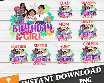 Bundle Family Birthday Girl Png, Family Png, Birthday Png, Png Images 300dpi
