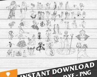 Bundle, Cartoon Svg, Cricut File, Clipart, Svg, Png, Eps, Dxf