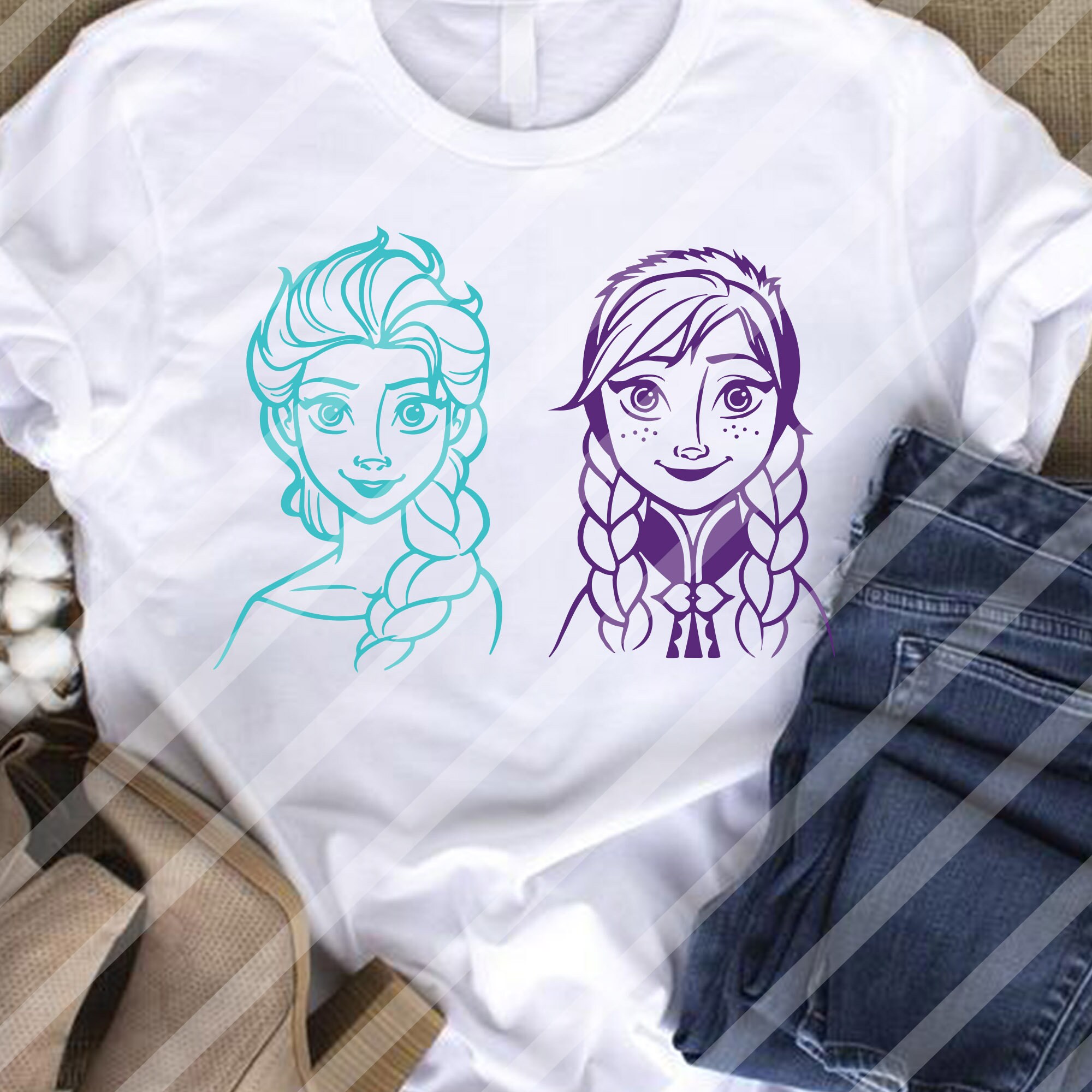 Frozen Svg Frozen Princess Anna and Elsa Elsa Dxf Cricut ...