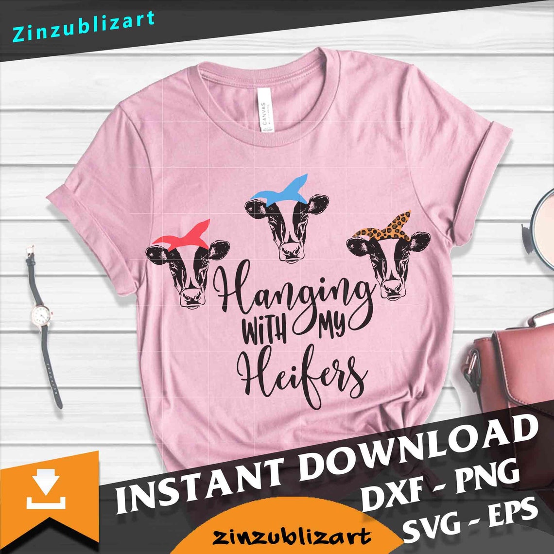 Hanging with my heifers svg Heifer svg Cow Svg Cricut file | Etsy