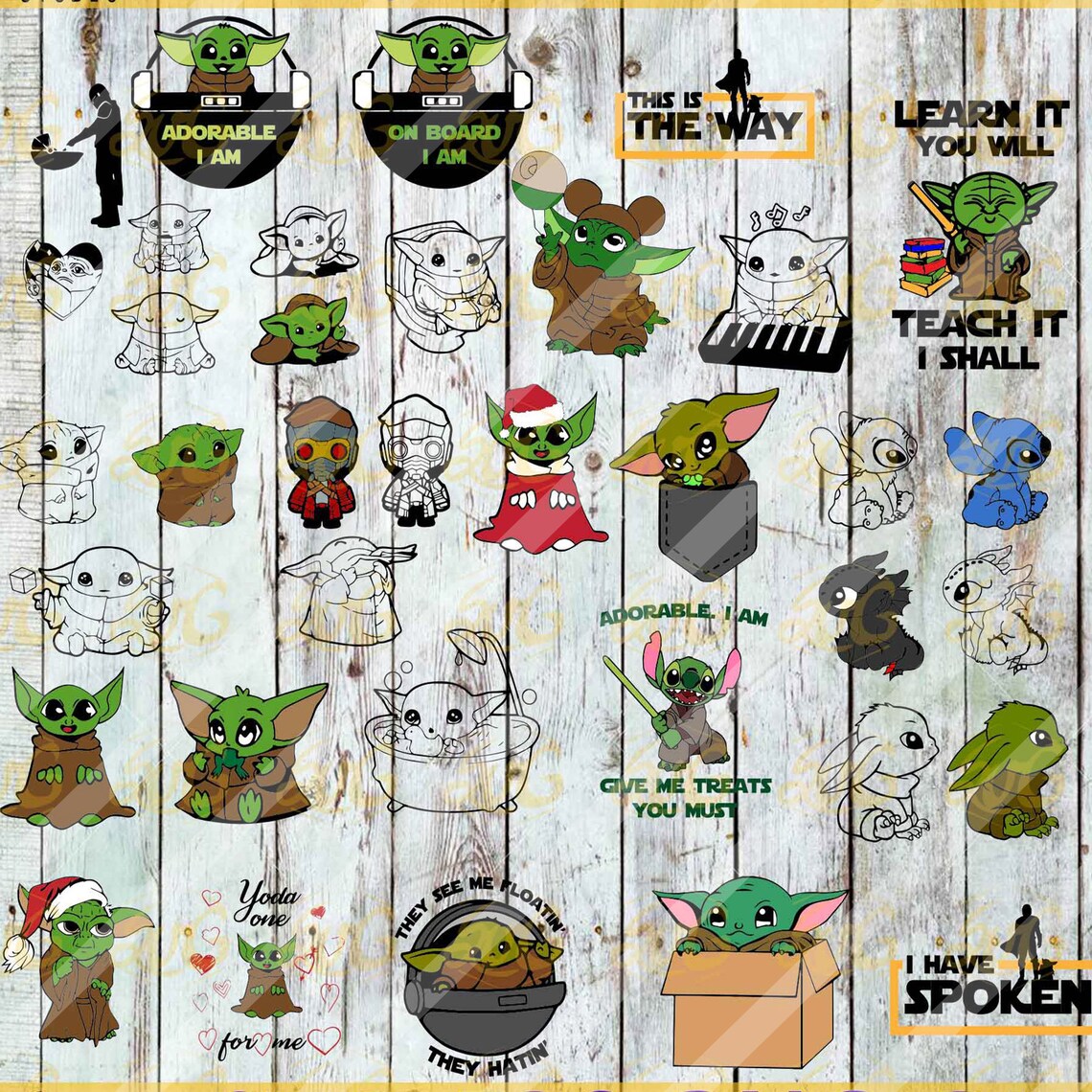 Download Starwars Svg Star Wars Mega Bundle Baby Yoda Svg Cute Yoda ...