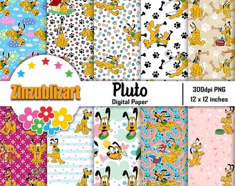 Dog  Seamless Pattern, Fruits Pattern, Scrapbook, Digital Paper, Wallpaper, Background, Pattern, 12*12inches -300dpi