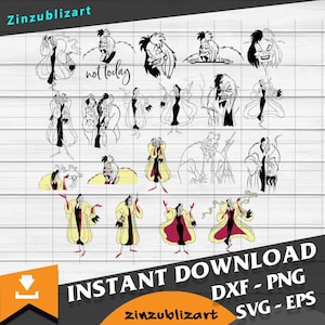 Bundle, Cartoon Svg, Cricut File, Clipart, Svg, Png, Eps, Dxf
