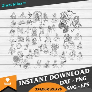 Bundle, Cartoon Svg, Cricut File, Clipart, Svg, Png, Eps, Dxf
