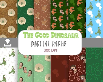 Dinosaur naadloos patroon, digitale papieren, plakboekpapier, patroonpapier, achtergrond, behang, 12 * 12inches-300dpi