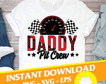 Daddy Pit Crew  Svg, Father's Day Svg, cricut file, clipart, svg, png, eps, dxf
