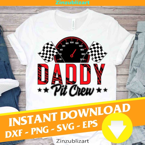 Daddy Pit Crew  Svg, Father's Day Svg, cricut file, clipart, svg, png, eps, dxf