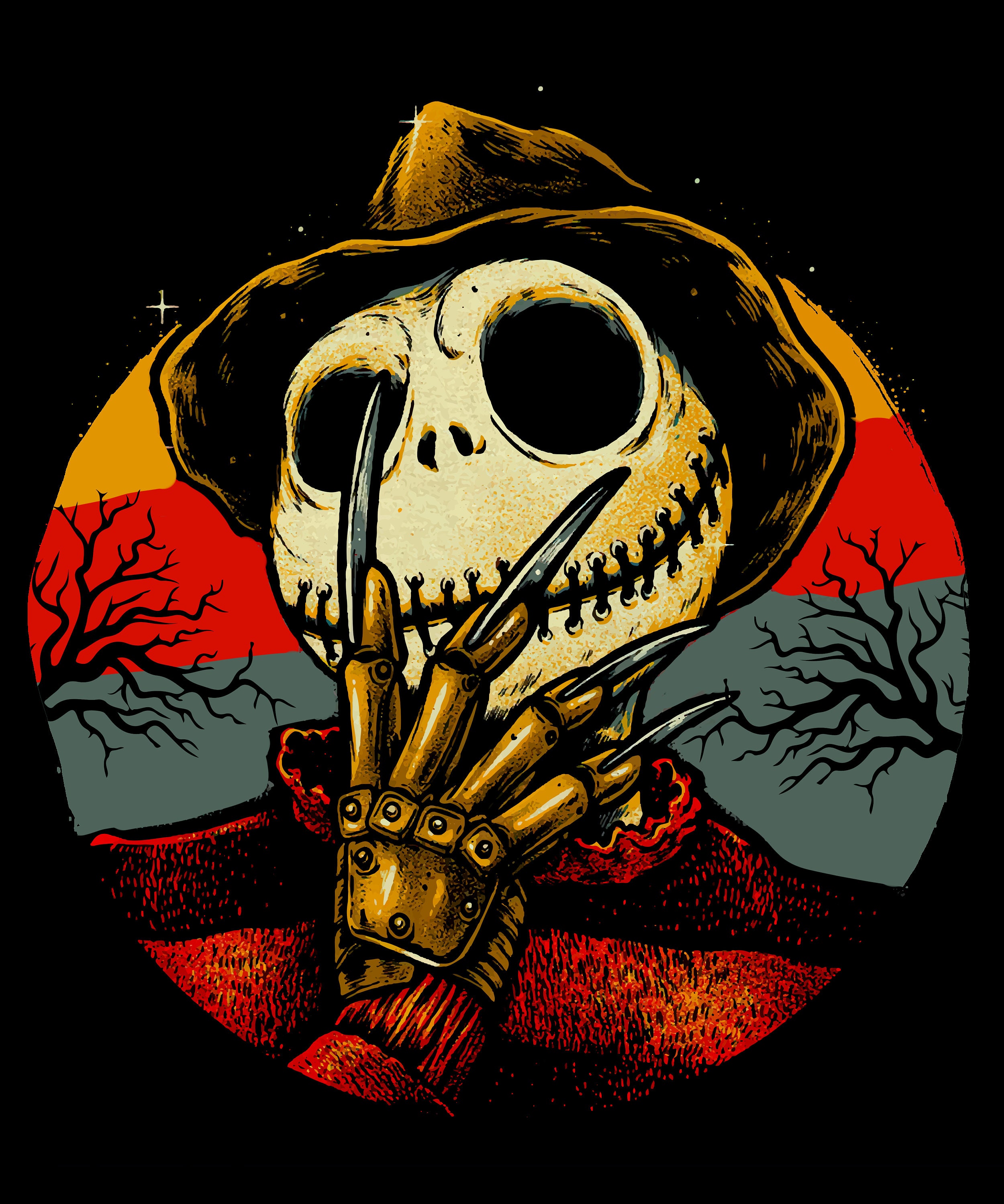 Jack Skellington Freddy Krueger PNG
