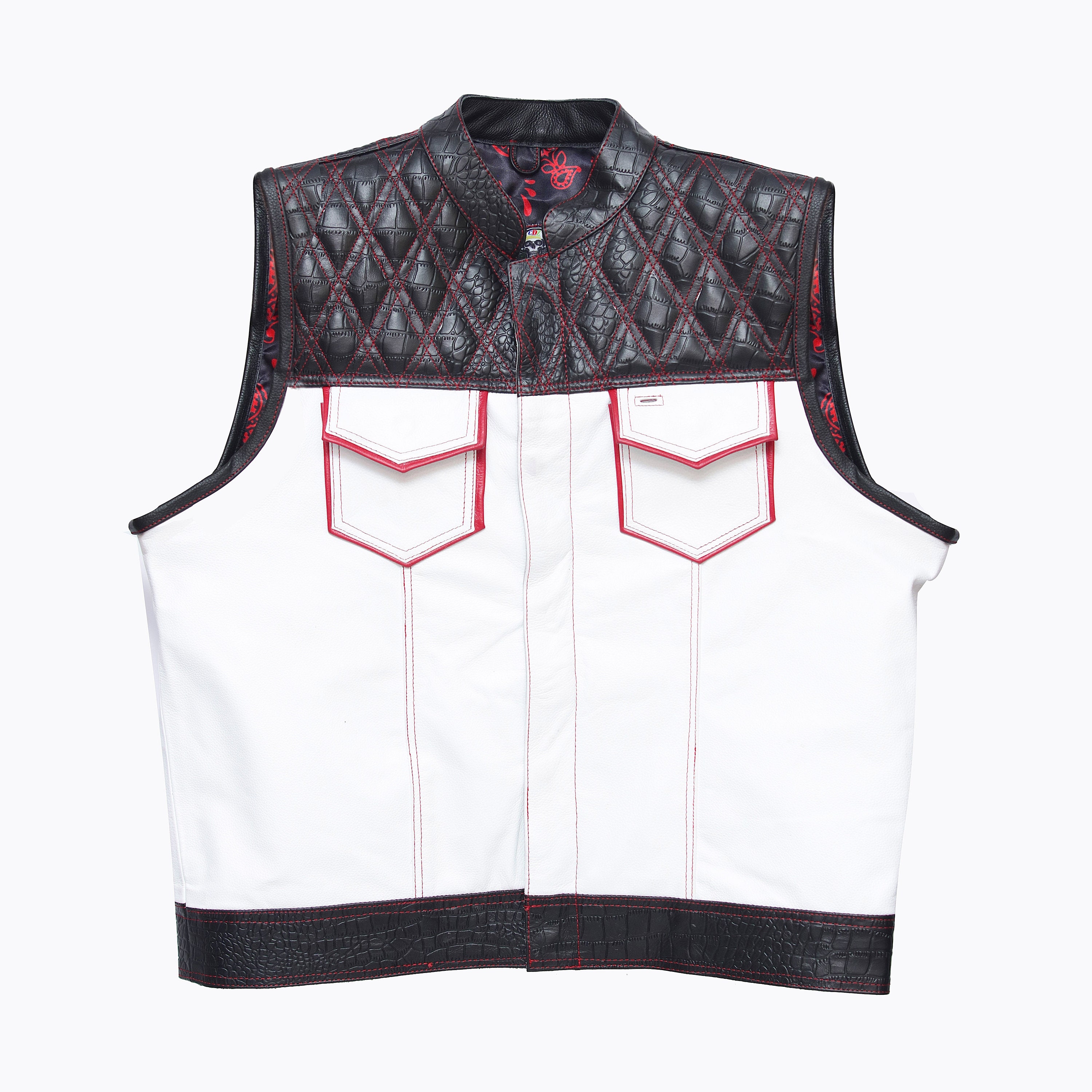 Leather vest Louis Vuitton White size S International in Leather - 36915325
