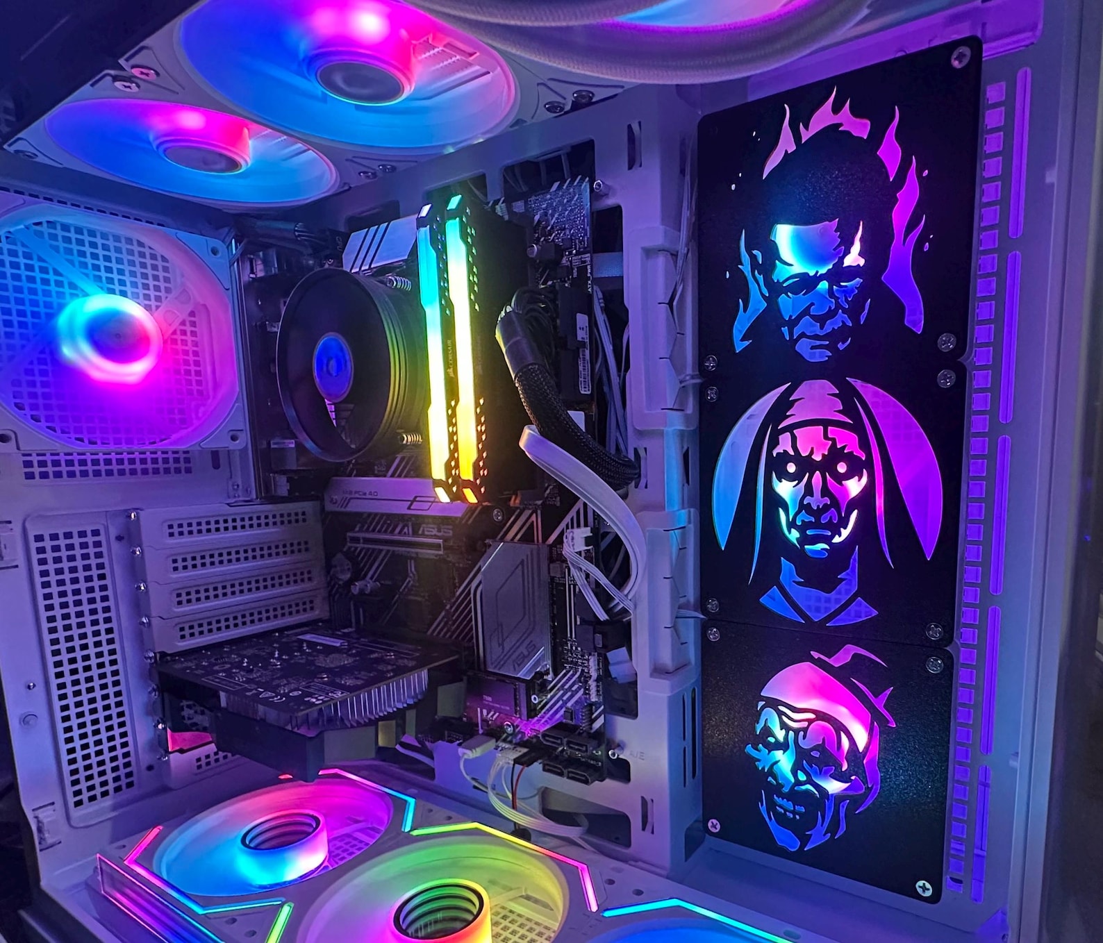 Cursed Computer Fan Horror PC Fan Covers 120mm - SET OF 3 - Etsy