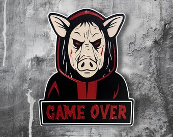 SAW Jigsaw Pighead Sign