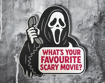 Ghostface “What’s Your Favourite Scary Movie?” Wall Sign