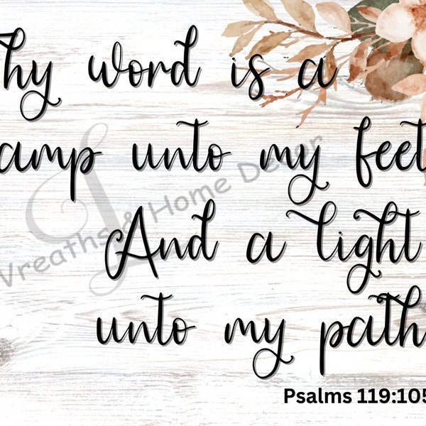 Lamp Unto My Feet Etsy