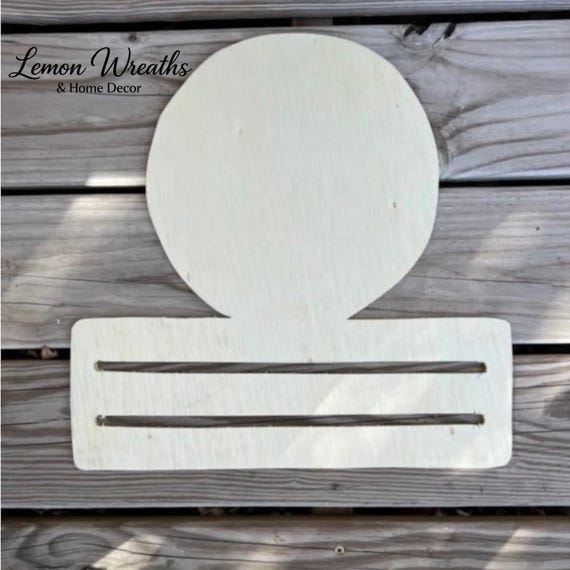 Wreath Rail Base: DIY Unfinished Wood, Door Hanger