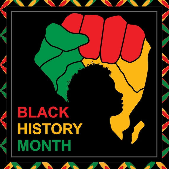 Black History Month Sign: Afro Pride Door Hanger, Cultural Home Decor