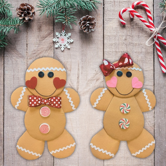 Handmade Gingerbread Wreath Attachment: Christmas Garland Decor