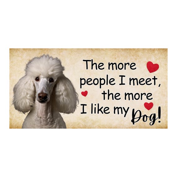 Poodle Dog Quote Sign: Funny Farmhouse Wreath Decor