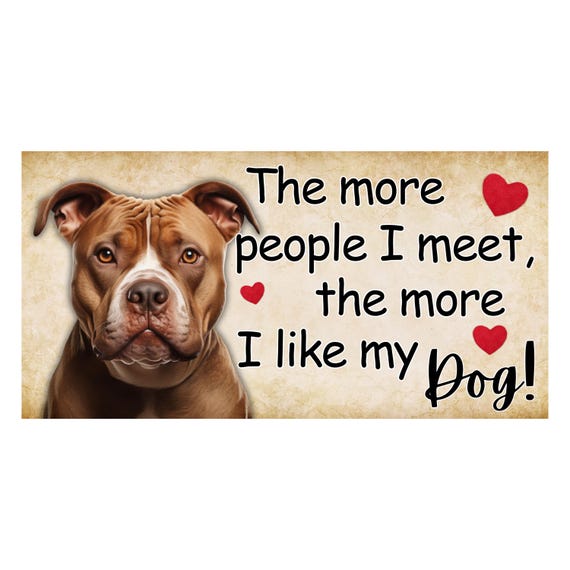 Pitbull Dog Quote Sign: Funny Farmhouse Wreath Decor