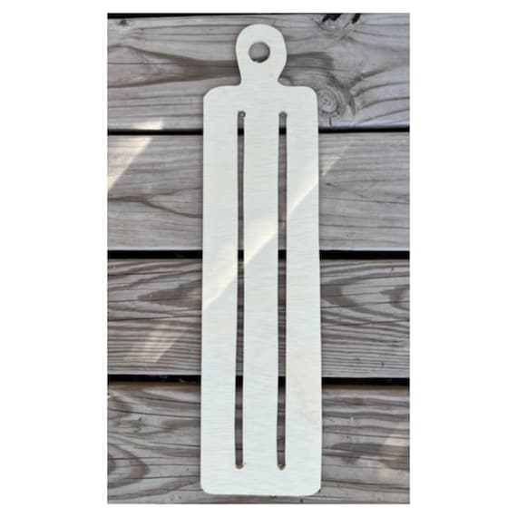 Wreath Rail Base: Paddle Wood Blank, Slotted DIY Door Hanger