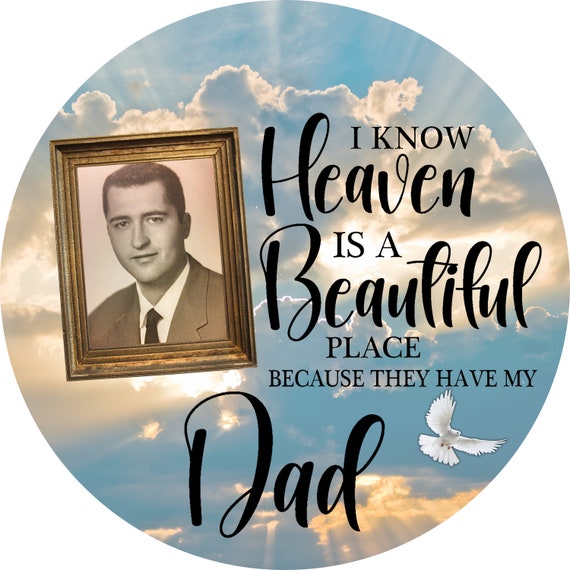 Heaven Memorial Sign: Personalized Family Remembrance, Sympathy Home Decor