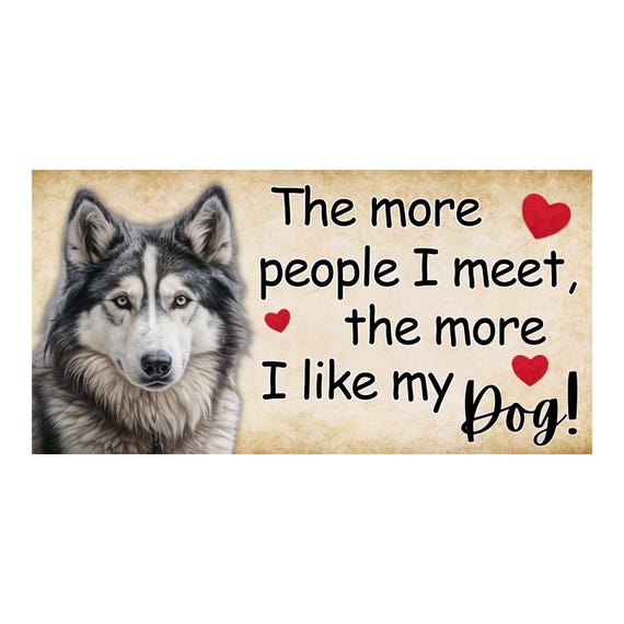 Husky Dog Sign: Funny Farmhouse Quote Wreath Decor