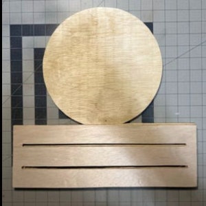 Wood 10&quot; Circle Rail, Front Door Decor, Wreath Sign Attachment, Vinyl Attachment, Wreath Rail