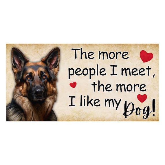 German Shepherd Dog Sign: Funny Farmhouse Decor