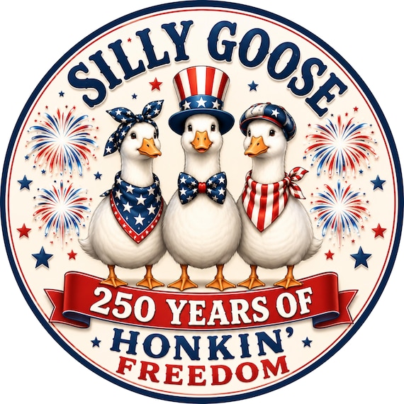 Patriotic Goose Sign: 250 Years of Honkin Freedom Decor, Patriotic Decor