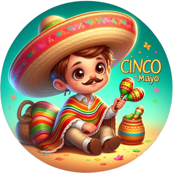 Cinco de Mayo Metal Sign: Fiesta Wreath Decor