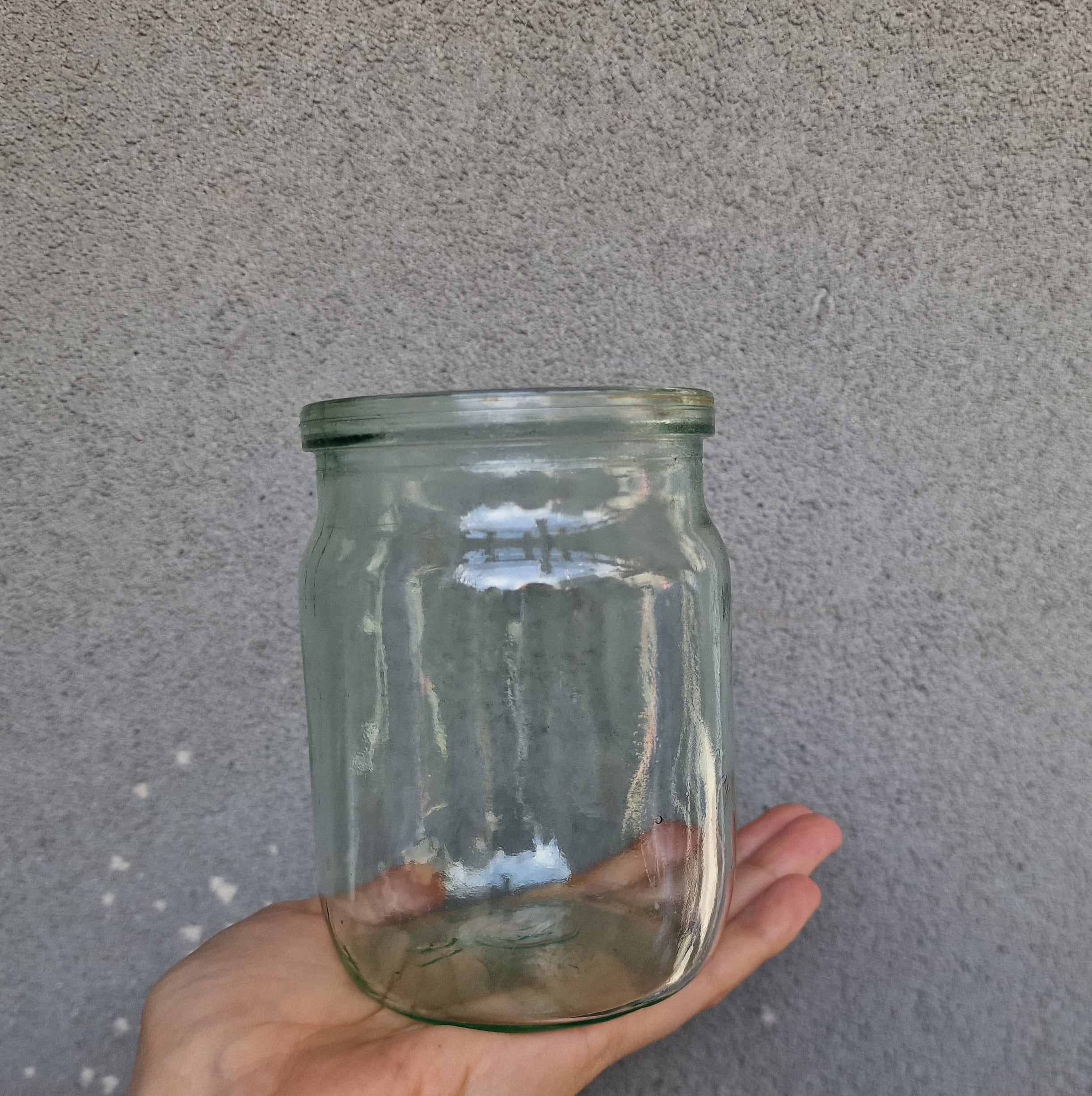 5L (1.32Gal)Glass Jar With Lid Wide Mouth Airtight Plastic Pour