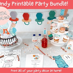 Candy Party Bundle / Printable Party / Gummy Bear / Ring Pop / Printable Party Decor / Birthday / Baby Shower / Class Party /Bundles of Fun