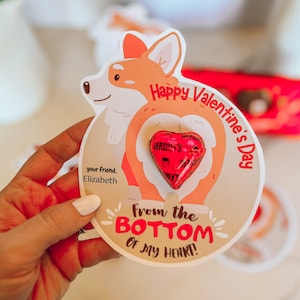 Dia dos Namorados de bunda de corgi, Dia dos Namorados de fundo, Dia dos Namorados de coração de chocolate, Dia dos Namorados de classe para impressão, Faça você mesmo, Download digital, Pacotes de diversão