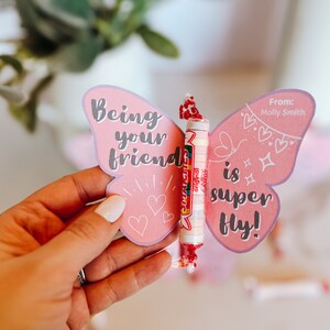 Butterfly Valentine, Super fly Valentine, Smarties Candy Valentine, Printable Class Valentine, DIY, Digital Download, Bundles of Fun