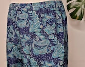 Men 39 s Silk Shorts Boxers Boho Kimonos Man House Beach Artist Robe Navy Paisley Regal Romance