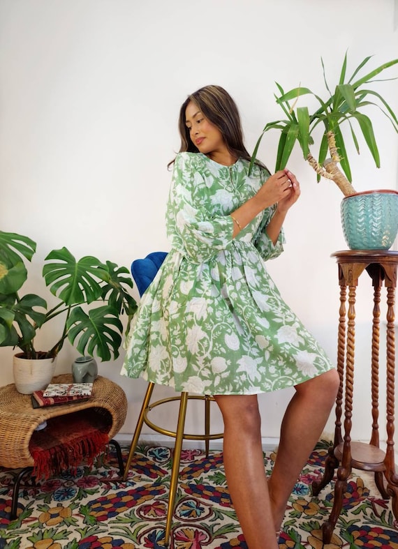 comfy cotton dress cordinary]Two Way Zip Comfy Cotton Dress