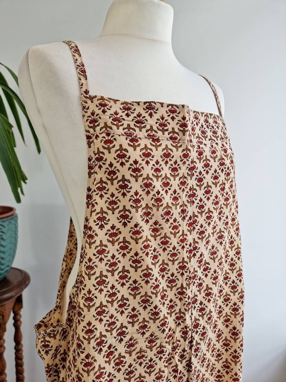 Pure Cotton Dungaree Indian Hand Block Print Quirky Colourful Etsy