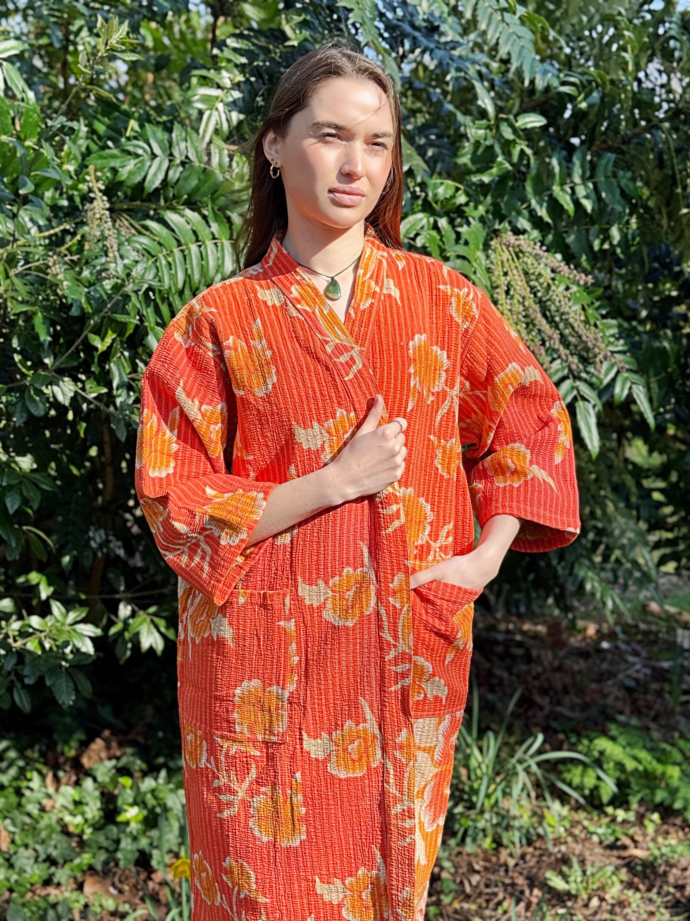 ヴィンテージ カンタ コットン リバーシブル ミッド ニーレングス 秋