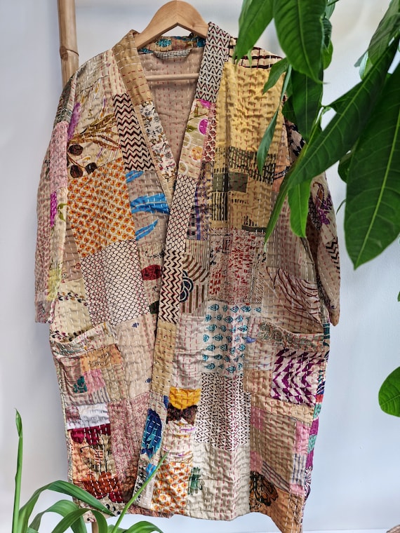 Knee length kimono clearance jacket