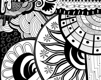 Zentangle coloring page